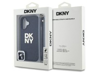 Capa para iPhone 16 com alça de pulso DKNY Stock Logo - Preta Capa para iPhone 16 com alça de pulso DKNY Stock Logo - Preta