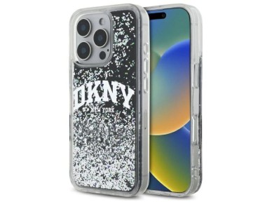 DKNY DKHCP16XLBNAEK iPhone 16 Pro Max 6.9" black/black hardcase Liquid Glitter Arch Logo DKNY DKHCP16XLBNAEK iPhone 16 Pro Max 6.9" black/black hardcase Liquid Glitter Arch Logo