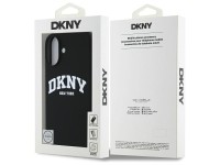 Funda DKNY de silicona blanca con logo impreso MagSafe para iPhone 16 - Negra Funda DKNY de silicona blanca con logo impreso MagSafe para iPhone 16 - Negra