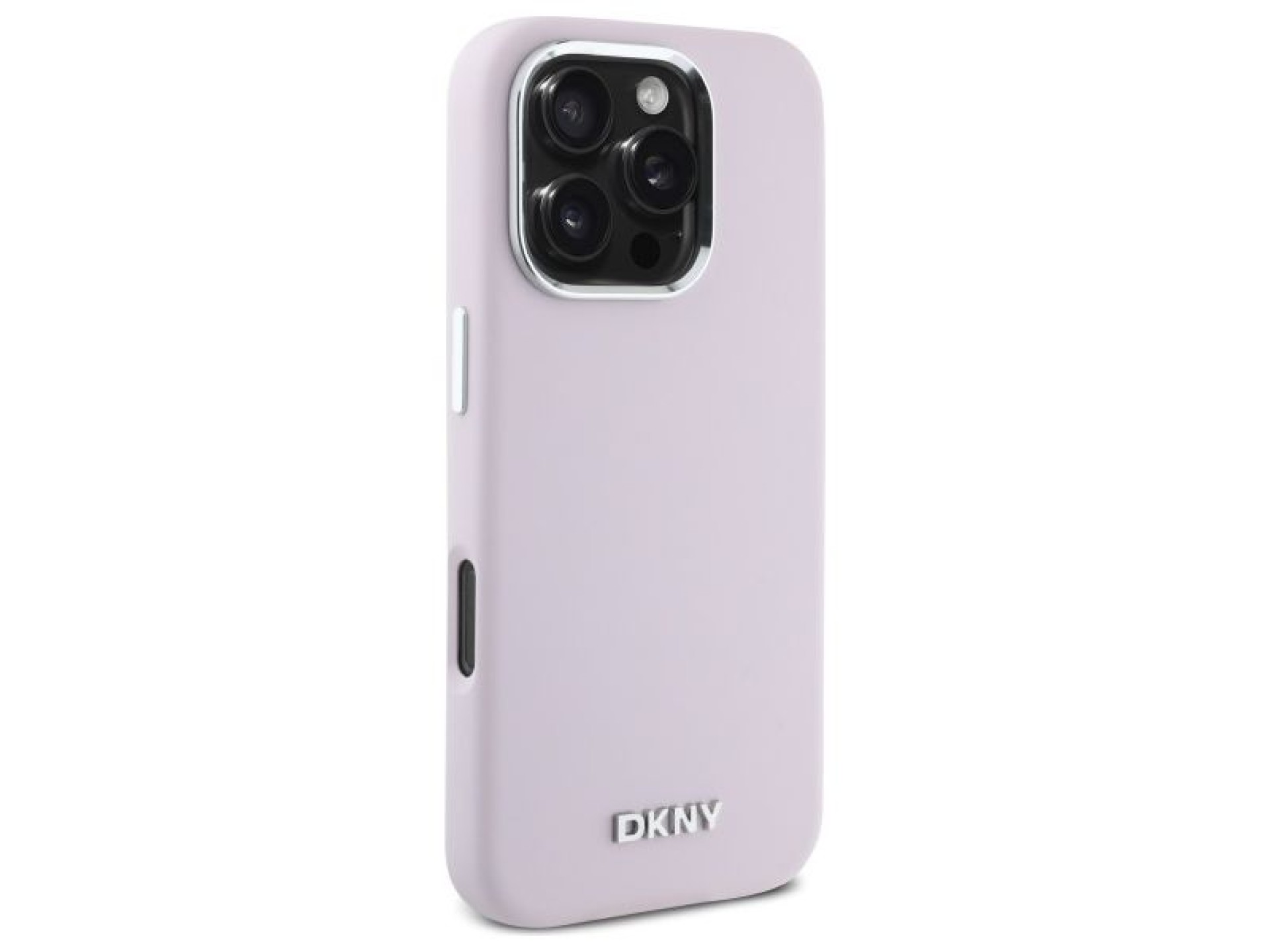 DKNY Liquid Silicone Small Metal Logo MagSafe iPhone 16 Pro Max Case - Pink