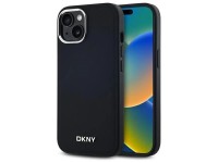 Funda DKNY con logo liso y MagSafe para iPhone 15 - Negra Funda DKNY con logo liso y MagSafe para iPhone 15 - Negra