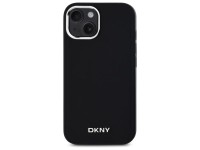 Funda DKNY con logo liso y MagSafe para iPhone 15 - Negra Funda DKNY con logo liso y MagSafe para iPhone 15 - Negra