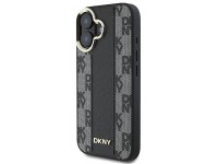Funda DKNY MagSafe para iPhone 16 con estampado a cuadros - Negra Funda DKNY MagSafe para iPhone 16 con estampado a cuadros - Negra