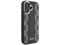 Funda DKNY MagSafe para iPhone 16 con estampado a cuadros - Negra Funda DKNY MagSafe para iPhone 16 con estampado a cuadros - Negra