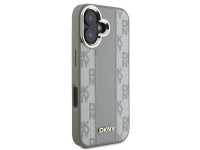 Funda DKNY MagSafe para iPhone 16 con estampado a cuadros - Beige Funda DKNY MagSafe para iPhone 16 con estampado a cuadros - Beige