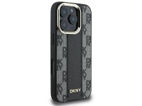 Funda DKNY MagSafe con estampado a cuadros para iPhone 16 Pro - Negra Funda DKNY MagSafe con estampado a cuadros para iPhone 16 Pro - Negra