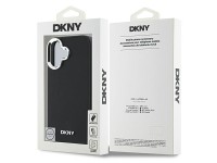 DKNY Plain Silver Logo MagSafe iPhone 16 Case - Black DKNY Plain Silver Logo MagSafe iPhone 16 Case - Black