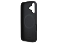 Capa DKNY com estampa xadrez e MagSafe para iPhone 16 Plus - Preta Capa DKNY com estampa xadrez e MagSafe para iPhone 16 Plus - Preta