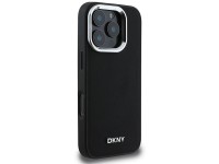 Funda DKNY para iPhone 16 Pro Max con logo plateado liso y MagSafe - Negra Funda DKNY para iPhone 16 Pro Max con logo plateado liso y MagSafe - Negra