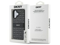Capa para iPhone 16 DKNY com textura e listras tonais - Preta Capa para iPhone 16 DKNY com textura e listras tonais - Preta