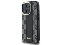 Funda DKNY MagSafe con estampado a cuadros para iPhone 16 Pro - Negra Funda DKNY MagSafe con estampado a cuadros para iPhone 16 Pro - Negra