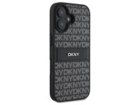 Capa para iPhone 16 DKNY com textura e listras tonais - Preta Capa para iPhone 16 DKNY com textura e listras tonais - Preta