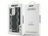 Funda DKNY MagSafe con estampado a cuadros para iPhone 16 Pro - Negra Funda DKNY MagSafe con estampado a cuadros para iPhone 16 Pro - Negra