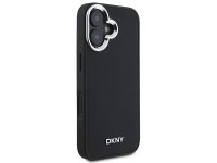 DKNY Plain Silver Logo MagSafe iPhone 16 Case - Black DKNY Plain Silver Logo MagSafe iPhone 16 Case - Black