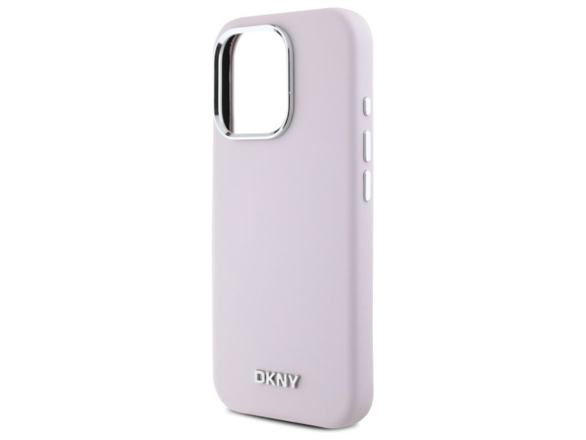 DKNY Liquid Silicone Small Metal Logo MagSafe iPhone 16 Pro Case - Pink
