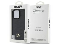 DKNY Repeat Pattern Stack Logo MagSafe iPhone 16 Pro Case - Black DKNY Repeat Pattern Stack Logo MagSafe iPhone 16 Pro Case - Black