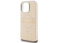 Funda DKNY MagSafe para iPhone 16 Pro con estampado de textura repetida y rayas - Rosa Funda DKNY MagSafe para iPhone 16 Pro con estampado de textura repetida y rayas - Rosa