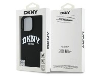 DKNY Silicone White Printed Logo MagSafe iPhone 16 Pro Case - Black DKNY Silicone White Printed Logo MagSafe iPhone 16 Pro Case - Black