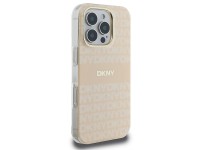 Funda DKNY MagSafe para iPhone 16 Pro con estampado de textura repetida y rayas - Rosa Funda DKNY MagSafe para iPhone 16 Pro con estampado de textura repetida y rayas - Rosa