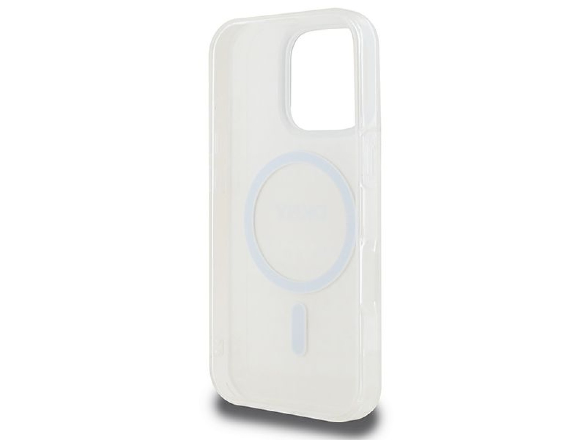 Funda DKNY MagSafe para iPhone 16 Pro con estampado de textura repetida y rayas - Rosa