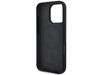 DKNY Silicone White Printed Logo MagSafe iPhone 16 Pro Case - Black DKNY Silicone White Printed Logo MagSafe iPhone 16 Pro Case - Black