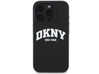DKNY Silicone White Printed Logo MagSafe iPhone 16 Pro Case - Black DKNY Silicone White Printed Logo MagSafe iPhone 16 Pro Case - Black