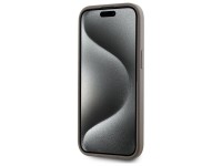 Capa DKNY em couro com estampa xadrez monocromática e MagSafe para iPhone 15 Plus - Bege Capa DKNY em couro com estampa xadrez monocromática e MagSafe para iPhone 15 Plus - Bege