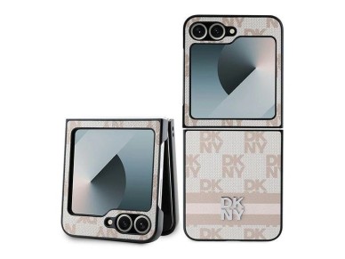 DKNY Checkered Pattern Printed Stripes Case for Samsung Galaxy Z Flip 6 - Pink DKNY Checkered Pattern Printed Stripes Case for Samsung Galaxy Z Flip 6 - Pink