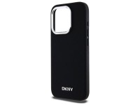 DKNY Plain Logo MagSafe iPhone 15 Pro Case - Black