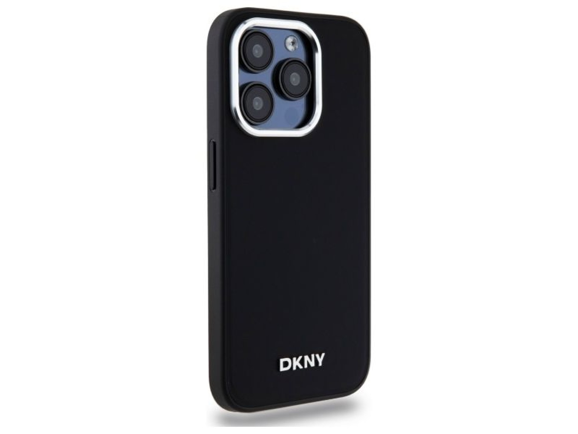 Capa DKNY Plain Logo MagSafe para iPhone 15 Pro - Preta