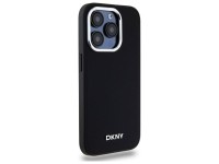 DKNY Plain Logo MagSafe iPhone 15 Pro Case - Black