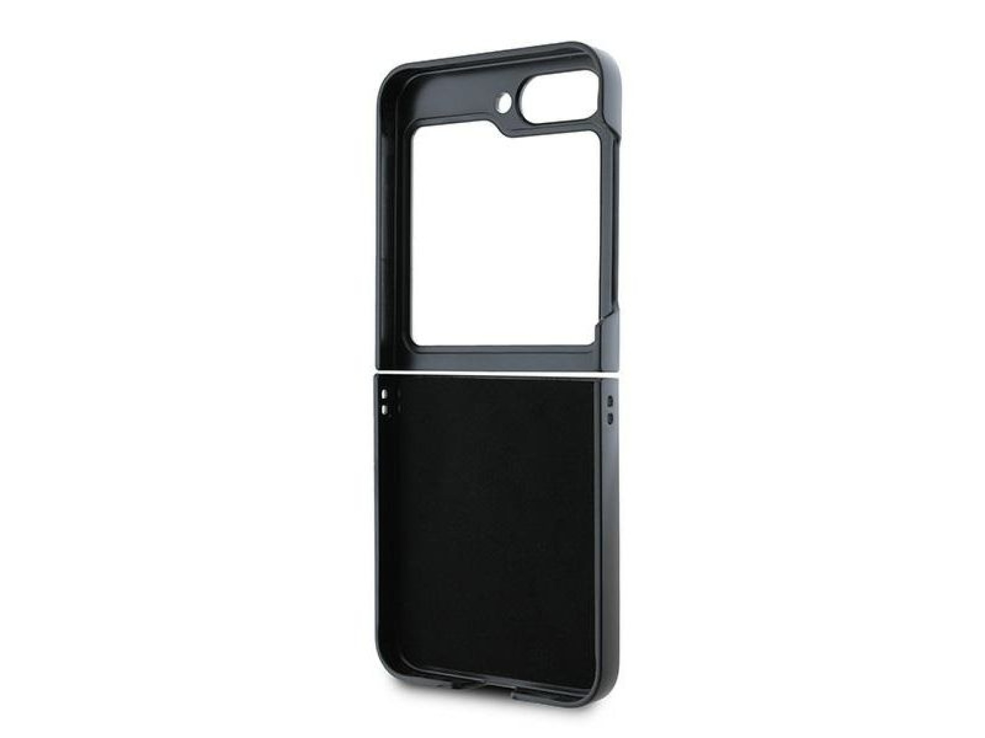 Funda DKNY con estampado de cuadros y rayas para Samsung Galaxy Z Flip 6 - negra