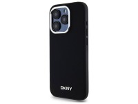 DKNY Plain Logo MagSafe iPhone 15 Pro Case - Black