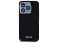 DKNY Plain Logo MagSafe iPhone 15 Pro Case - Black