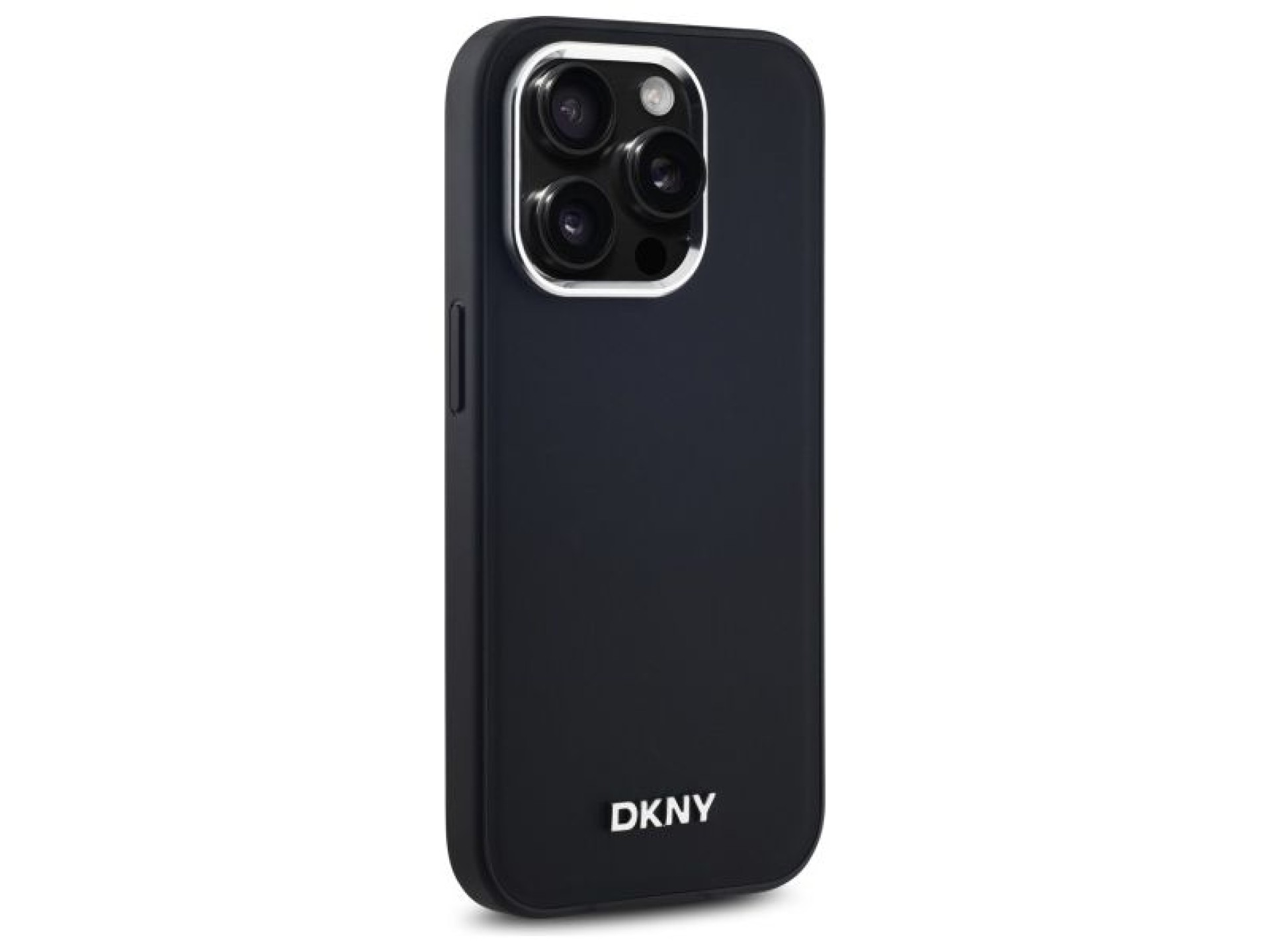 DKNY Plain Logo MagSafe iPhone 14 Pro Case - Black