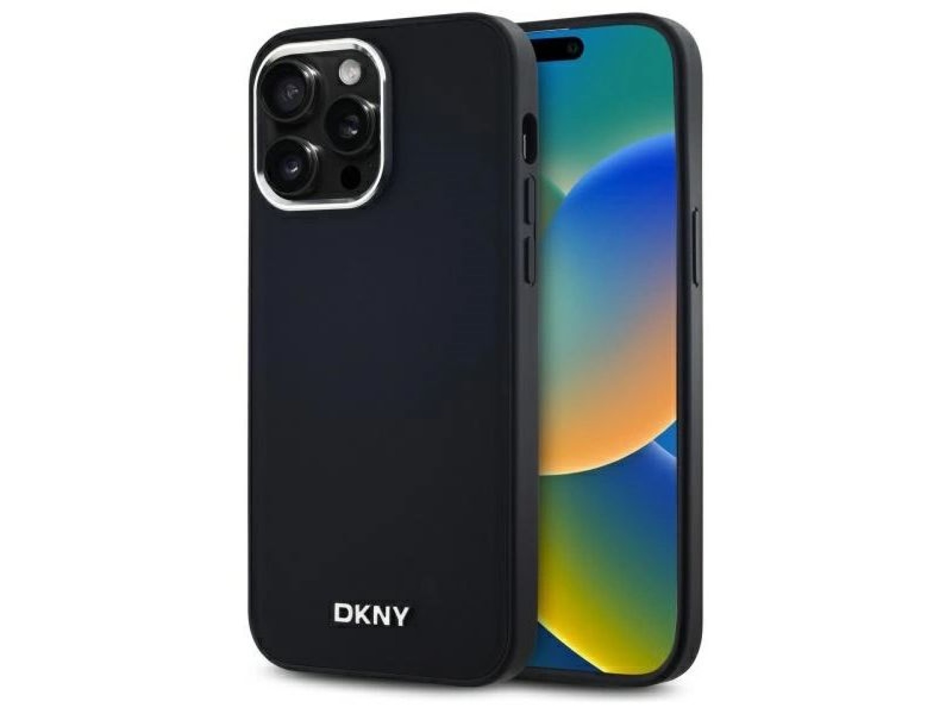 Capa DKNY Plain Logo MagSafe para iPhone 14 Pro Max - Preta