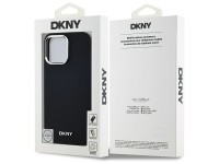 Capa DKNY Plain Logo MagSafe para iPhone 14 Pro Max - Preta