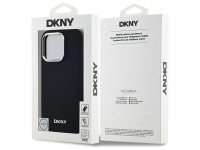Funda DKNY con logo liso y MagSafe para iPhone 14 Pro - Negra Funda DKNY con logo liso y MagSafe para iPhone 14 Pro - Negra