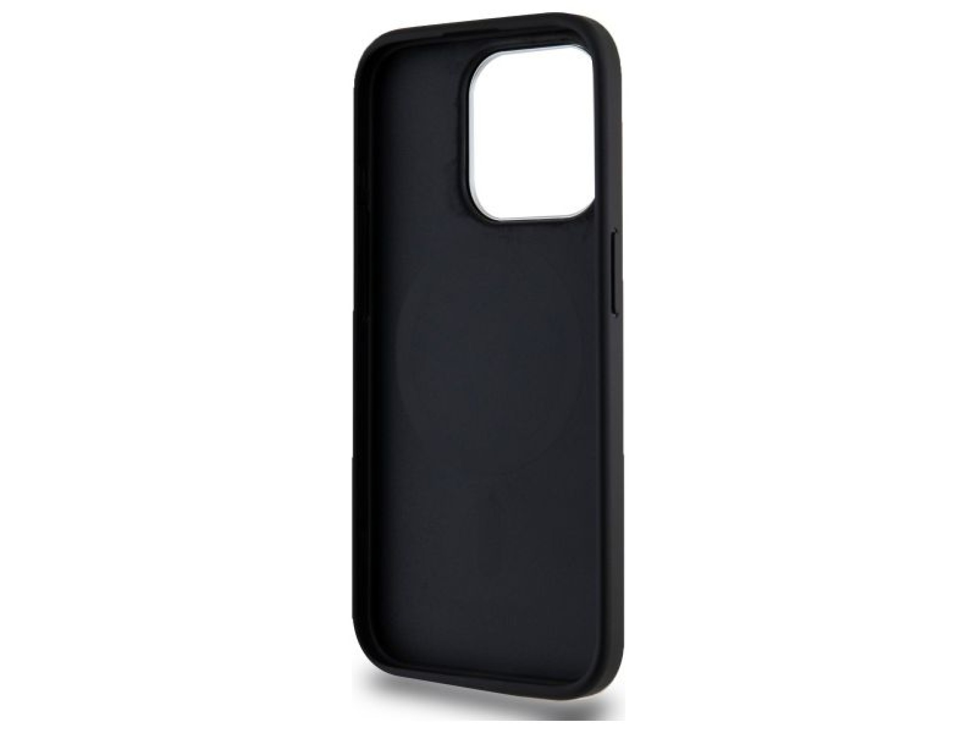 DKNY Plain Logo MagSafe iPhone 15 Pro Case - Black