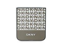 DKNY Repeat Pattern Bottom Stripe Case for Samsung Galaxy Z Flip 6 - Brown DKNY Repeat Pattern Bottom Stripe Case for Samsung Galaxy Z Flip 6 - Brown