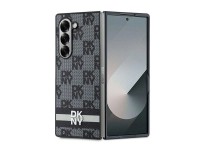 Funda DKNY con estampado de cuadros y rayas para Samsung Galaxy Z Fold 6 - negra Funda DKNY con estampado de cuadros y rayas para Samsung Galaxy Z Fold 6 - negra