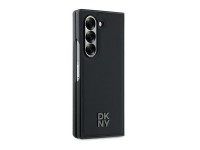 DKNY Magsafe Plain Leather Metal Stack Logo Case for Samsung Galaxy Z Fold 6 - Black DKNY Magsafe Plain Leather Metal Stack Logo Case for Samsung Galaxy Z Fold 6 - Black