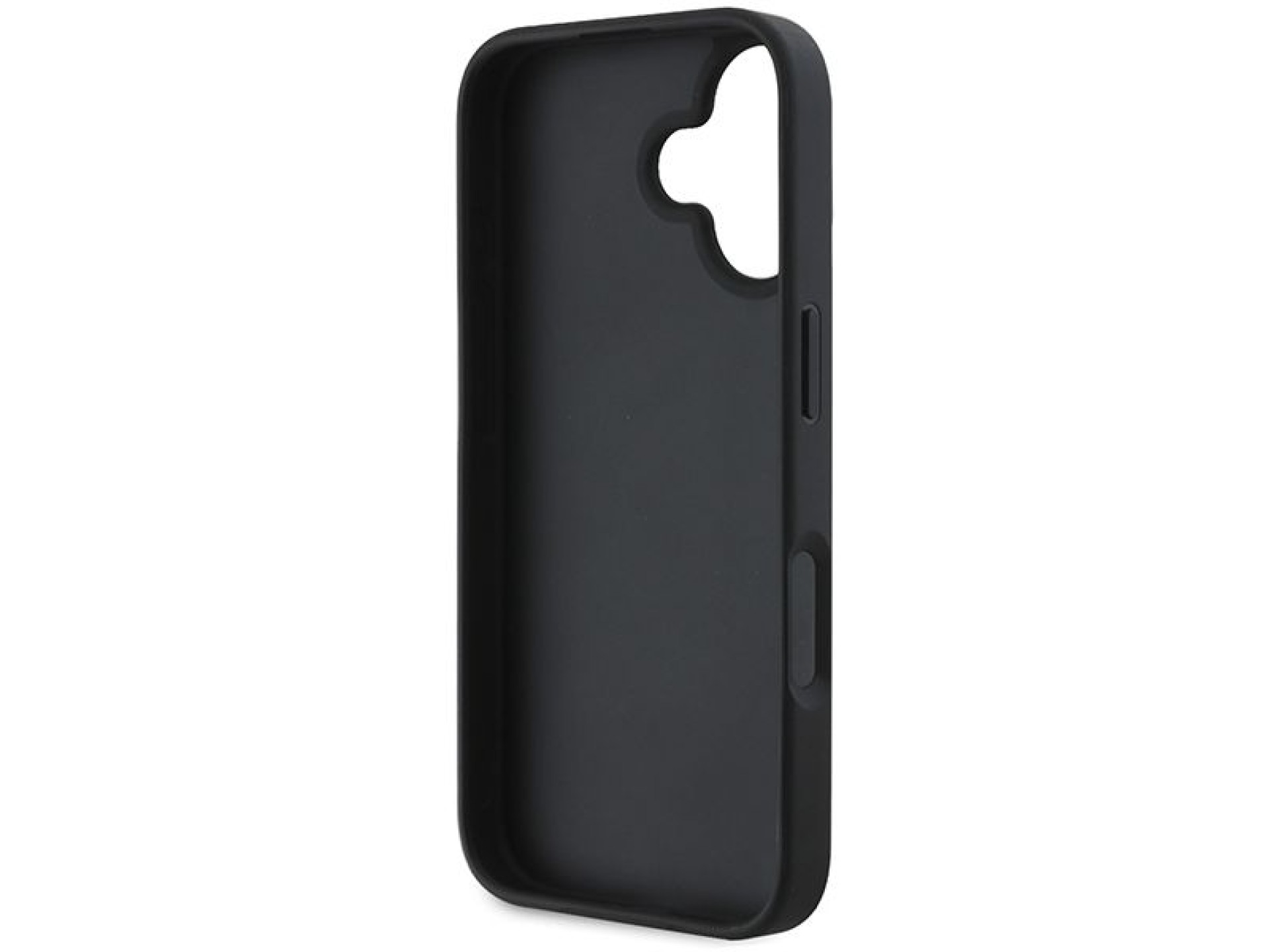 DKNY Checkered Pattern & Printed Stripes iPhone 16 Case - Black