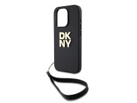 DKNY Wrist Strap Stock Logo case for iPhone 15 Pro - black DKNY Wrist Strap Stock Logo case for iPhone 15 Pro - black