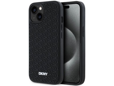 DKNY 3D Rubber Repeat Pattern case for iPhone 15 Plus - black DKNY 3D Rubber Repeat Pattern case for iPhone 15 Plus - black