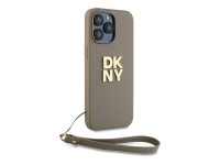 DKNY Wrist Strap Stock Logo case for iPhone 15 Pro - beige DKNY Wrist Strap Stock Logo case for iPhone 15 Pro - beige