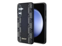 DKNY Leather Checkered Mono Pattern MagSafe case for Samsung Galaxy S24+ - black DKNY Leather Checkered Mono Pattern MagSafe case for Samsung Galaxy S24+ - black