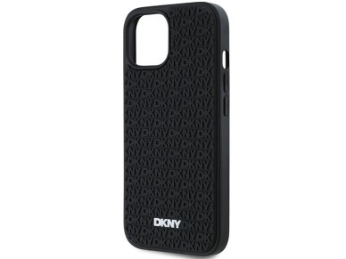 DKNY 3D Rubber Repeat Pattern case for iPhone 15 Plus - black DKNY 3D Rubber Repeat Pattern case for iPhone 15 Plus - black