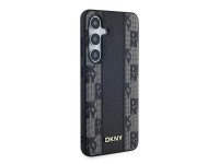 DKNY Leather Checkered Mono Pattern MagSafe case for Samsung Galaxy S24 - black DKNY Leather Checkered Mono Pattern MagSafe case for Samsung Galaxy S24 - black