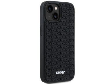 DKNY 3D Rubber Repeat Pattern case for iPhone 15 Plus - black DKNY 3D Rubber Repeat Pattern case for iPhone 15 Plus - black